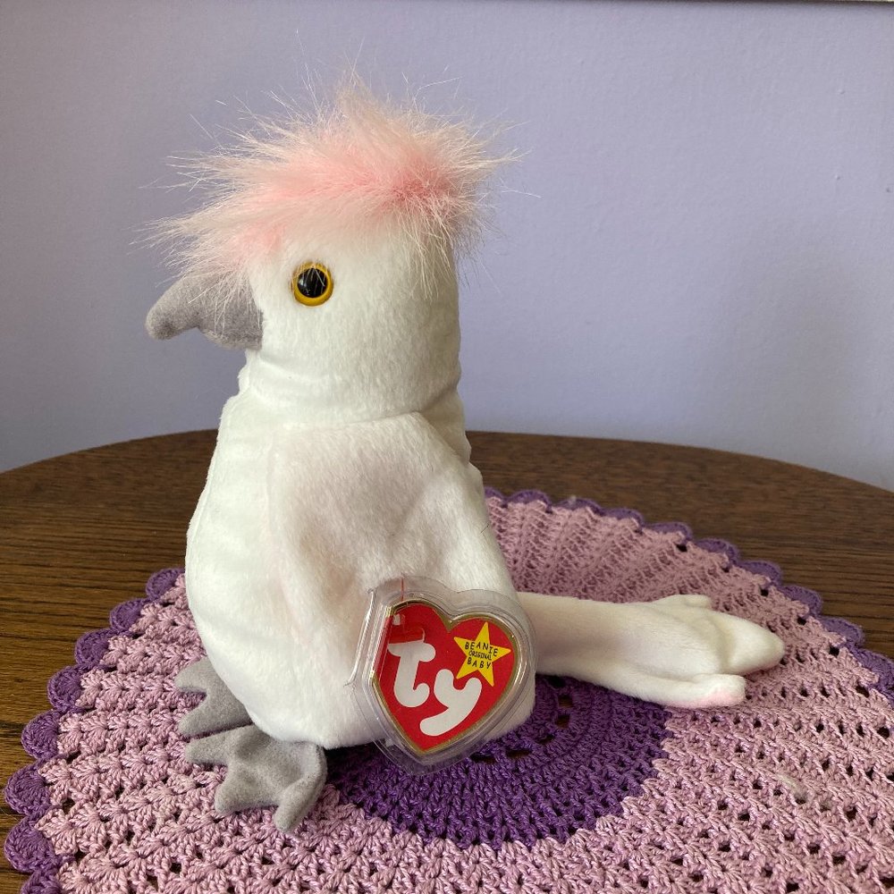 Kuku Ty beanie babies cockatoo / bird 1997